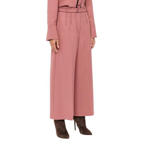 Veronika Maine Double Weave Belted Cropped Pant